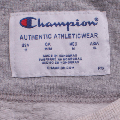 Champion Men's Grey Pullover Sweatshirt M Logo Athletic
