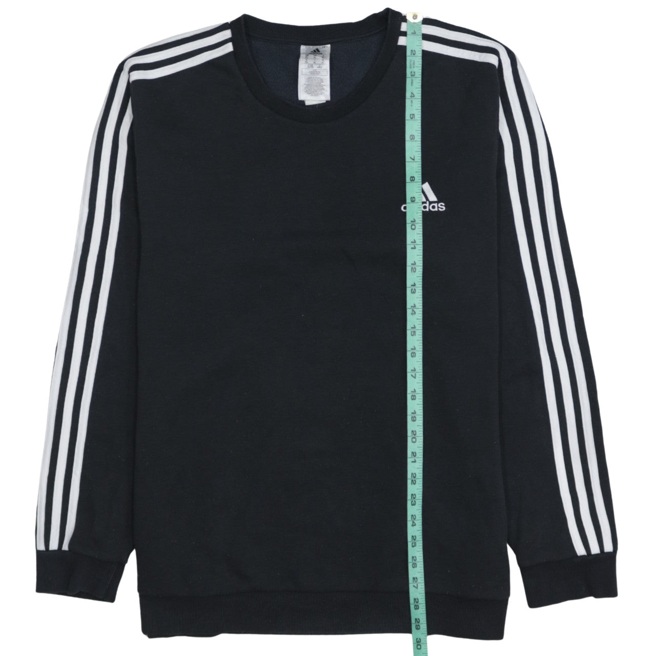 Adidas Mens Black XL Crew Neck Long Sleeve Pullover Sweatshirt