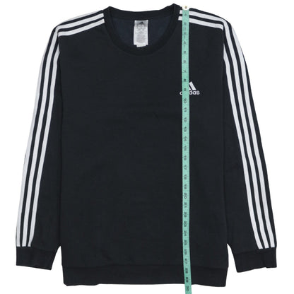 Adidas Mens Black XL Crew Neck Long Sleeve Pullover Sweatshirt