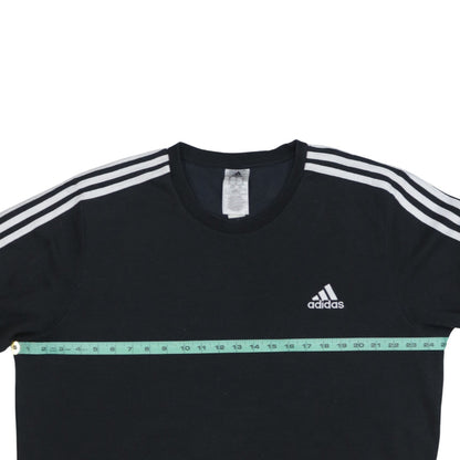Adidas Mens Black XL Crew Neck Long Sleeve Pullover Sweatshirt