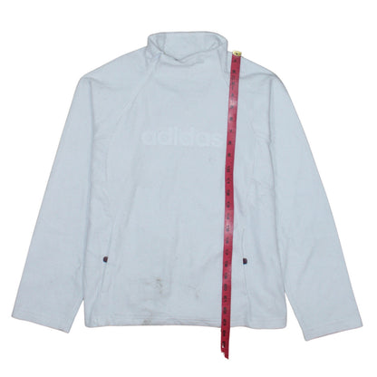 Adidas Women White Size 14 Long Sleeve Pullover Sweatshirt