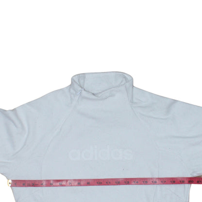 Adidas Women White Size 14 Long Sleeve Pullover Sweatshirt