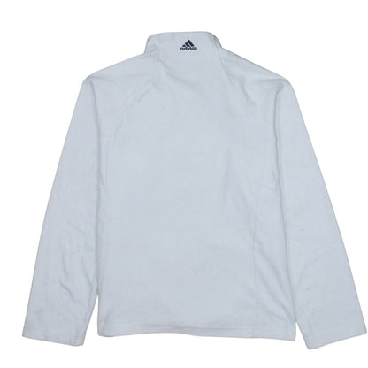 Adidas Women White Size 14 Long Sleeve Pullover Sweatshirt