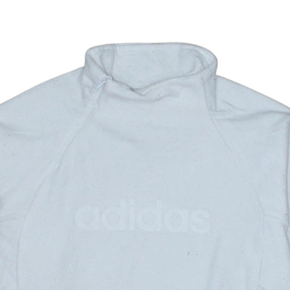 Adidas Women White Size 14 Long Sleeve Pullover Sweatshirt