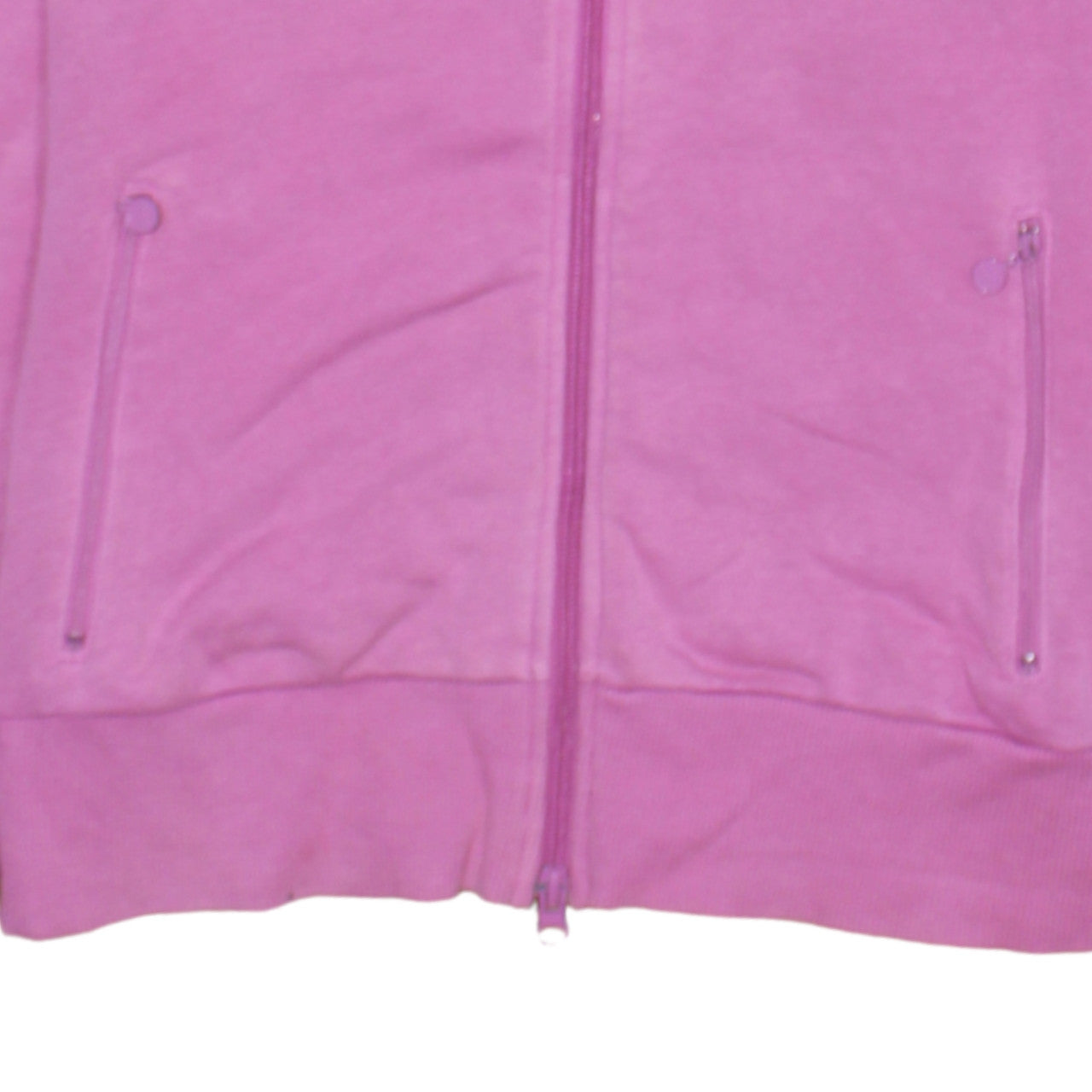 Nike Women Pink Full Zip Hoodie Sweatshirt Size L 14/16 Hooded Casual