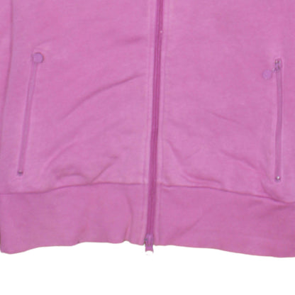 Nike Women Pink Full Zip Hoodie Sweatshirt Size L 14/16 Hooded Casual