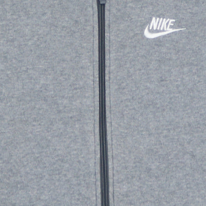 Nike Boys Grey Full Zip Fleece Hoodie Size 158cm Classic Sportswear