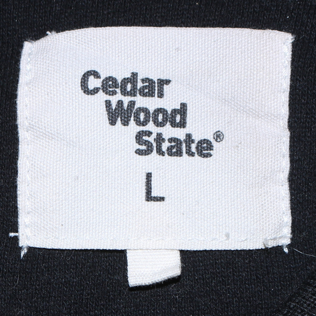 Cedar Wood State Men’s Black Varsity Jacket L College Style
