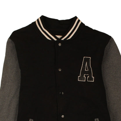 Cedar Wood State Men’s Black Varsity Jacket L College Style