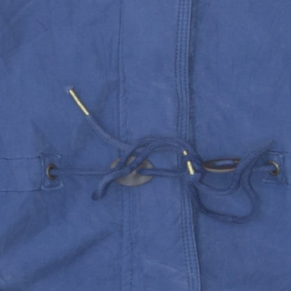 Hilfiger Denim Women's Blue Hooded Parka Jacket Size S