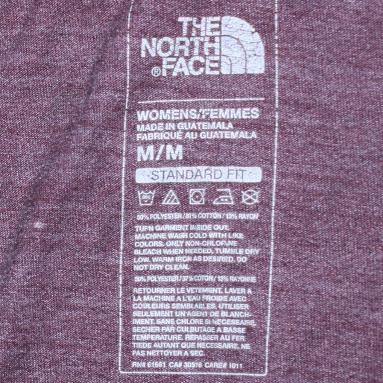 The North Face Womens Red Full Zip Hoodie Size M Standard Fit