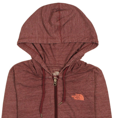 The North Face Womens Red Full Zip Hoodie Size M Standard Fit