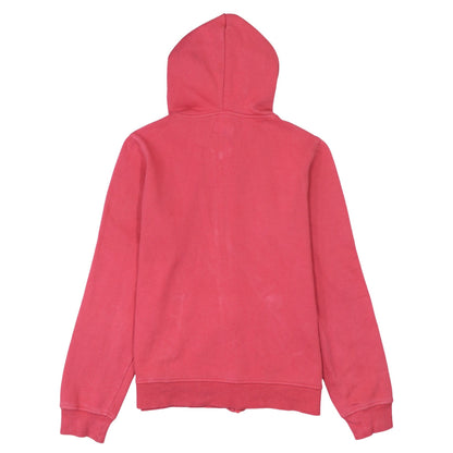 Champion Womens Pink Full Zip Hoodie Medium Cotton Blend