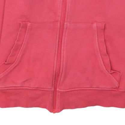 Champion Womens Pink Full Zip Hoodie Medium Cotton Blend