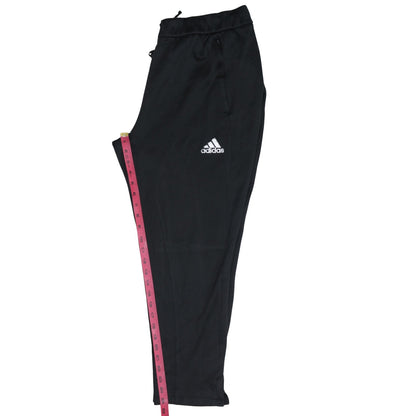 adidas Men Black L Track Pants Tapered Fit Quick Dry Sportswear