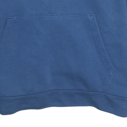 Puma Men Blue Pullover Hoodie L Graphic Logo Sportswear