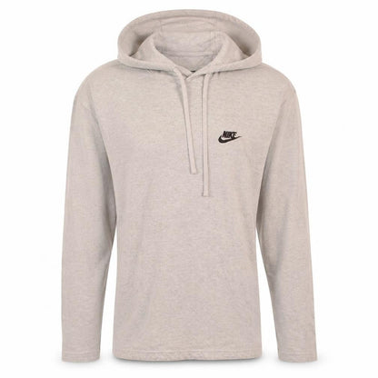 Nike Mens Grey Pullover Hoodie Medium Classic Athletic Style