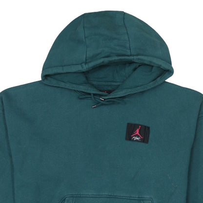 Jordan Women’s Teal Pullover Hoodie Loose Fit Cotton Blend Size L