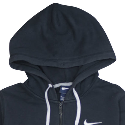 Nike Women's Black Full Zip Hoodie Size M Cotton Blend Sportswear