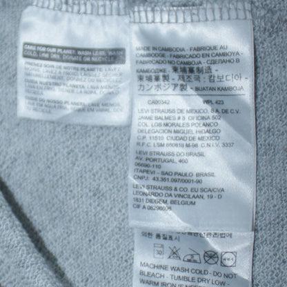Levi's Men's Grey Logo Pullover Hoodie L