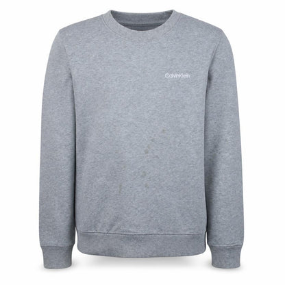 Calvin Klein Men's Grey M Crew Neck Pullover Cotton Sweatshirt