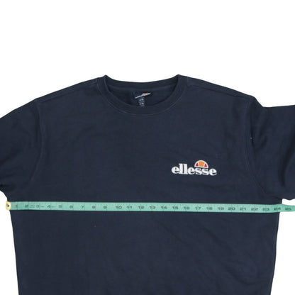 Ellesse Men's Blue XL Crew Neck Pullover Sweatshirt