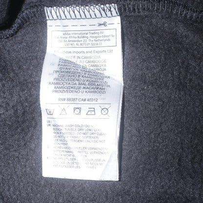Adidas Teens Black Pullover Hoodie 164 Fleece Sportswear