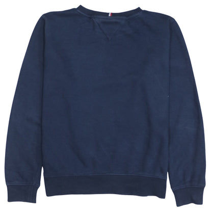 Tommy Hilfiger Boys Navy Blue Crew Neck Pullover Sweatshirt Size 164