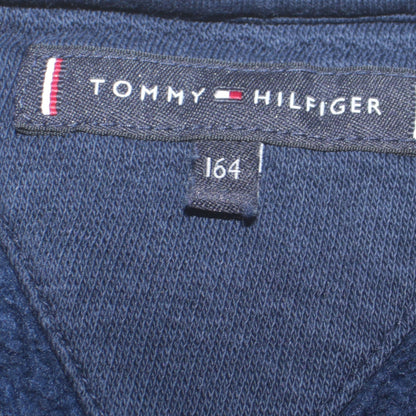 Tommy Hilfiger Boys Navy Blue Crew Neck Pullover Sweatshirt Size 164