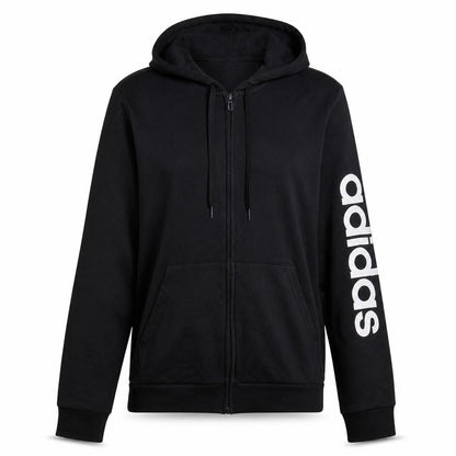 Adidas Women Black Full Zip Hoodie L 16-18 Hooded Sweatshirt