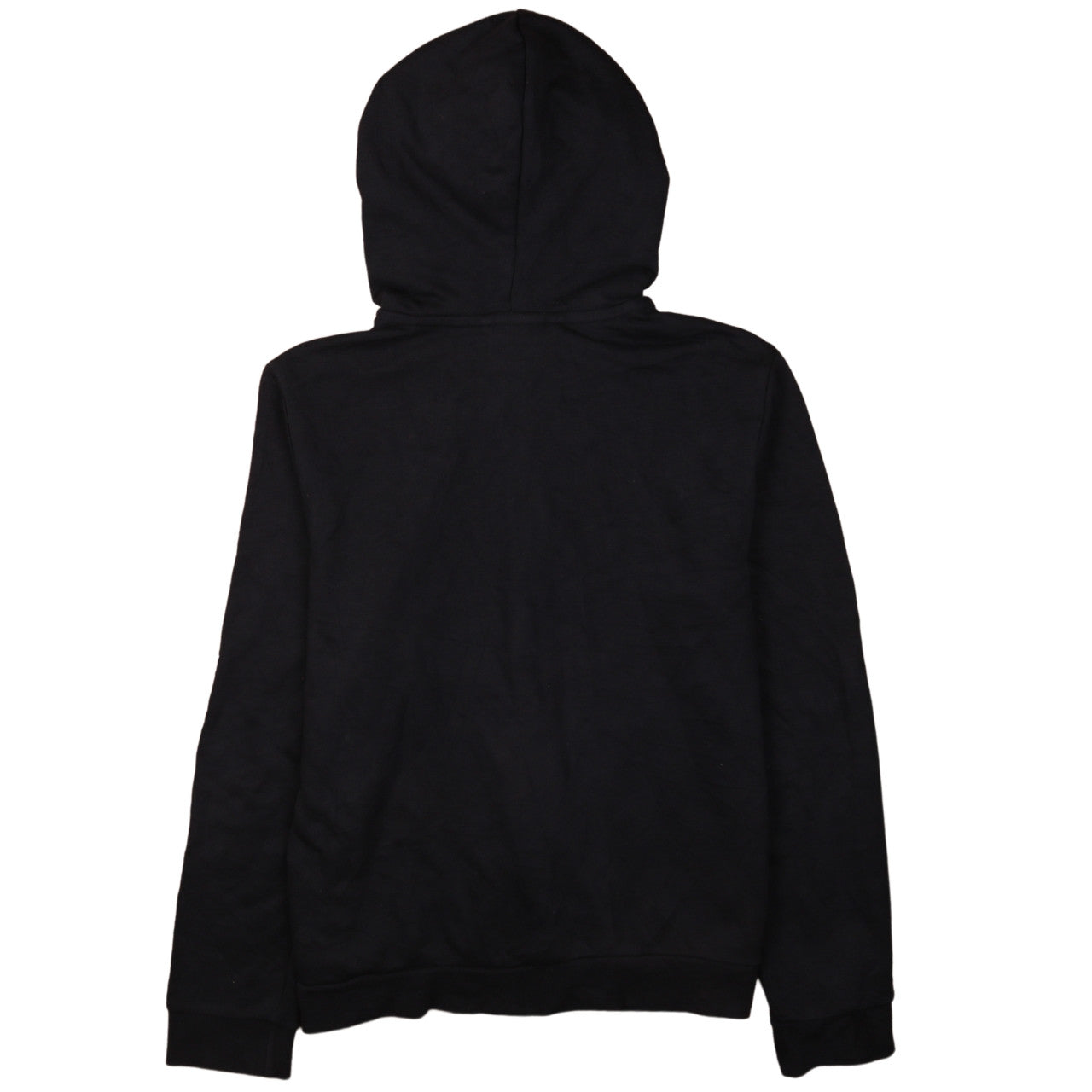 Adidas Women Black Full Zip Hoodie L 16-18 Hooded Sweatshirt