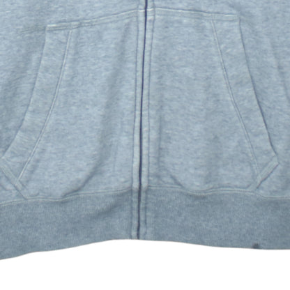 Puma Mens Grey Full Zip Hoodie Size L Sports Graphic Sweatshirt