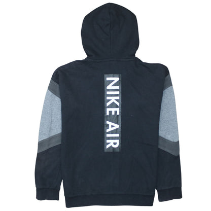 Nike Boys Black & Grey Full Zip Hoodie XL 13-15 Years Cotton Blend