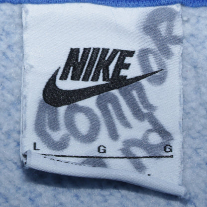 Nike Boys Blue Pullover Fleece Hoodie L Logo Sportswear