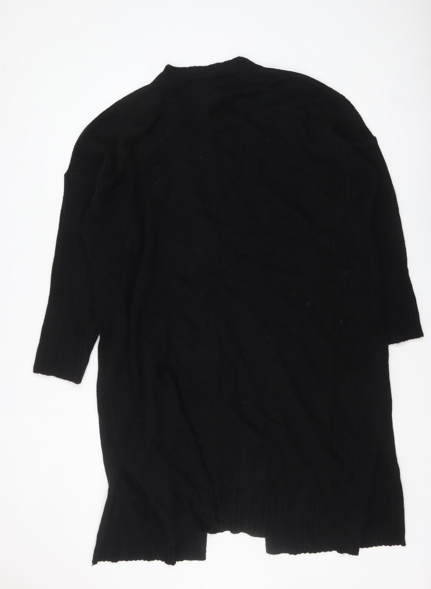 Dorothy Perkins Women's Black Longline Open Knit Cardigan UK 22