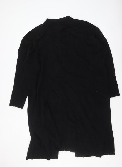 Dorothy Perkins Women's Black Longline Open Knit Cardigan UK 22