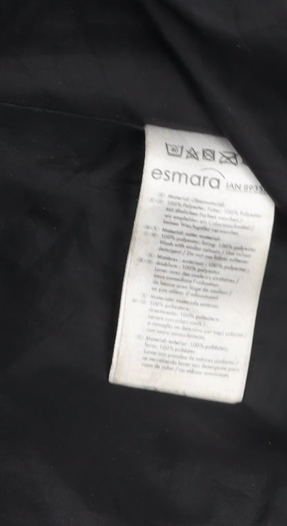 Esmara Women’s Black Hooded Lightweight Rain Coat Size 10