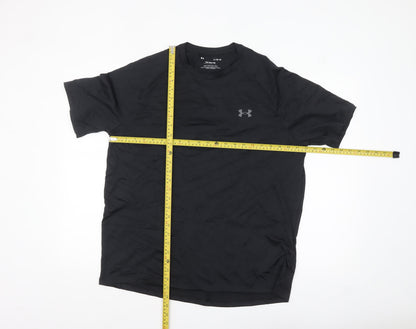 Under Armour Men’s Black Tech Tee L Loose Fit Moisture Wicking T-Shirt