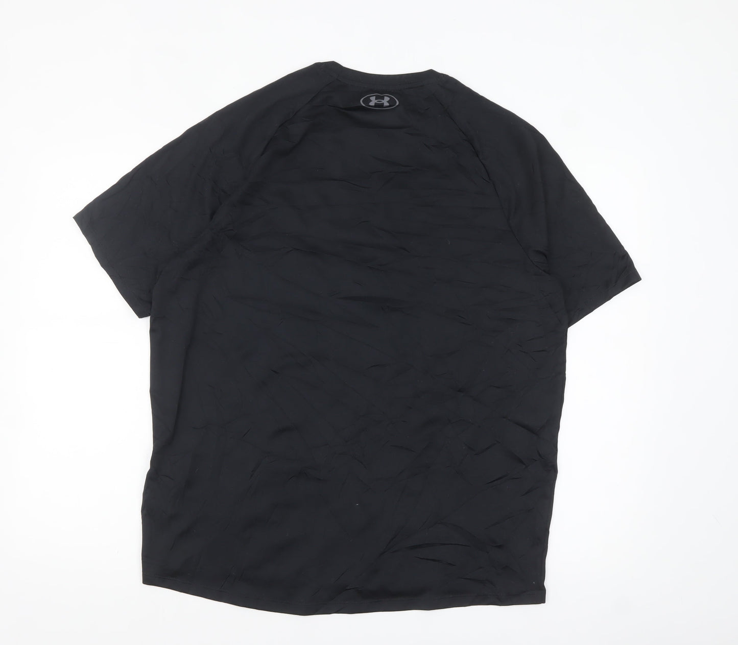 Under Armour Men’s Black Tech Tee L Loose Fit Moisture Wicking T-Shirt