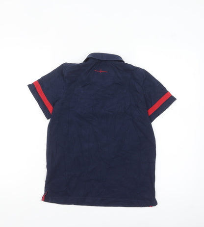 England Rugby Boys Navy Polo Shirt 13 Years Official Licensed Cotton
