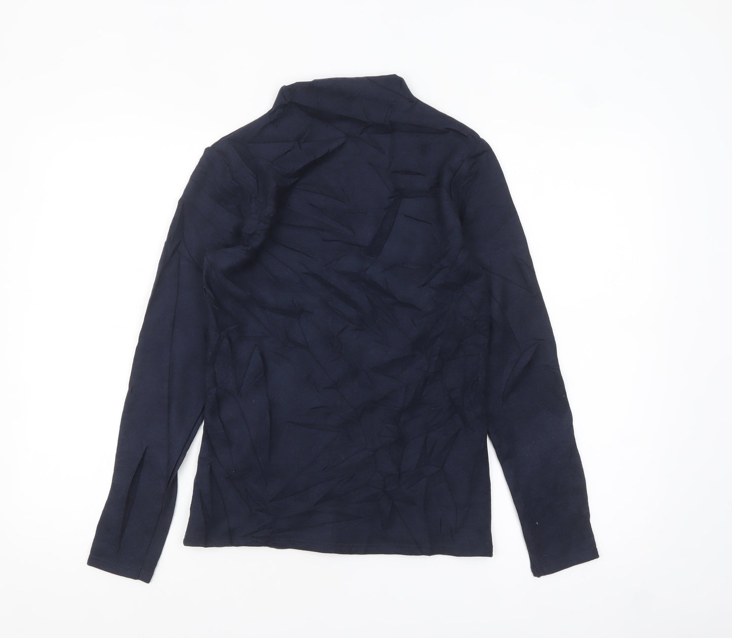 Marks and Spencer Women’s Navy Heatgen Long Sleeve Roll Neck Top Size 14