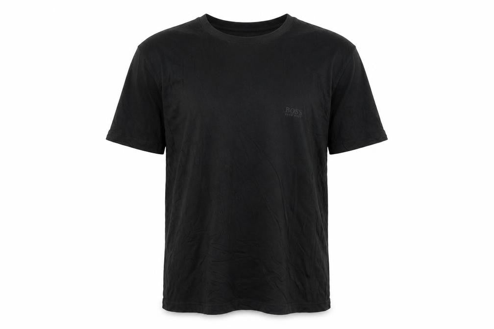Hugo Boss Men's Black Cotton Crew Neck Regular Fit T-Shirt L