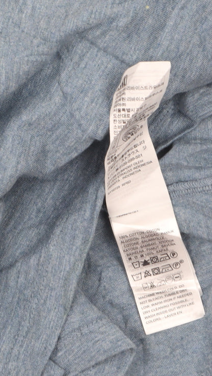 Levi's Men's Blue Cotton Crew Neck Short Sleeve T-Shirt Size L