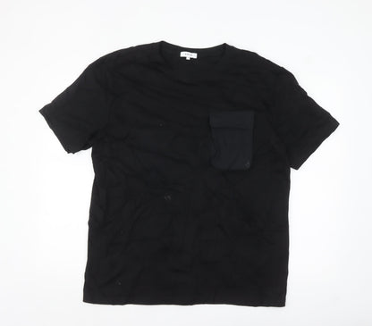 ARNE Men’s Black Crew Neck Short Sleeve T-Shirt 2XL Regular Fit Pocket