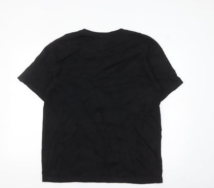 ARNE Men’s Black Crew Neck Short Sleeve T-Shirt 2XL Regular Fit Pocket