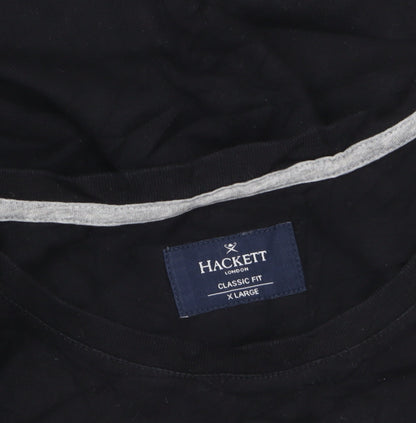 Hackett London Men's Black XL Classic Fit Cotton T-Shirt