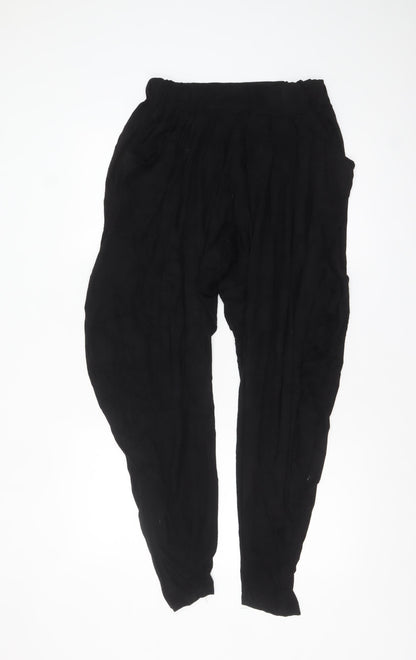 Join Clothes Women’s Black Harem Trousers One Size Viscose Blend