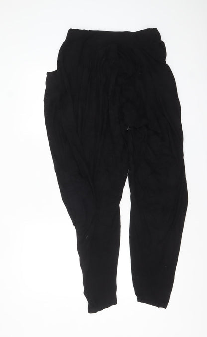 Join Clothes Women’s Black Harem Trousers One Size Viscose Blend