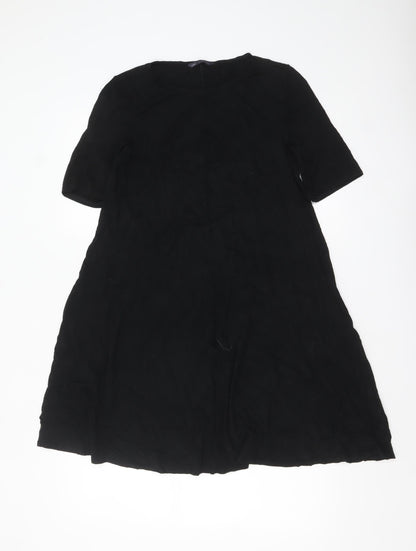 Marks and Spencer Womens Black Knee Length A-Line Dress Size 10