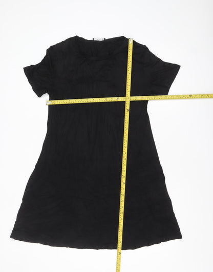 YOINS Women’s Black Short Sleeve Shift Dress Size 16